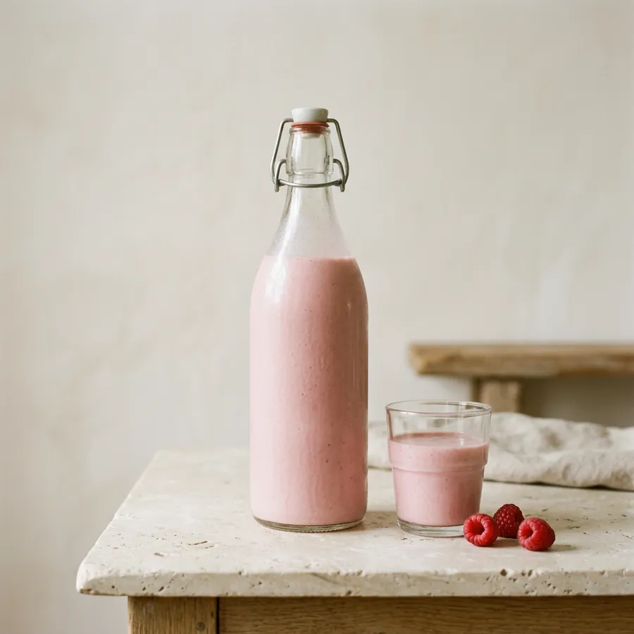 Kefir framboos van Zandtster Boerenzuivel